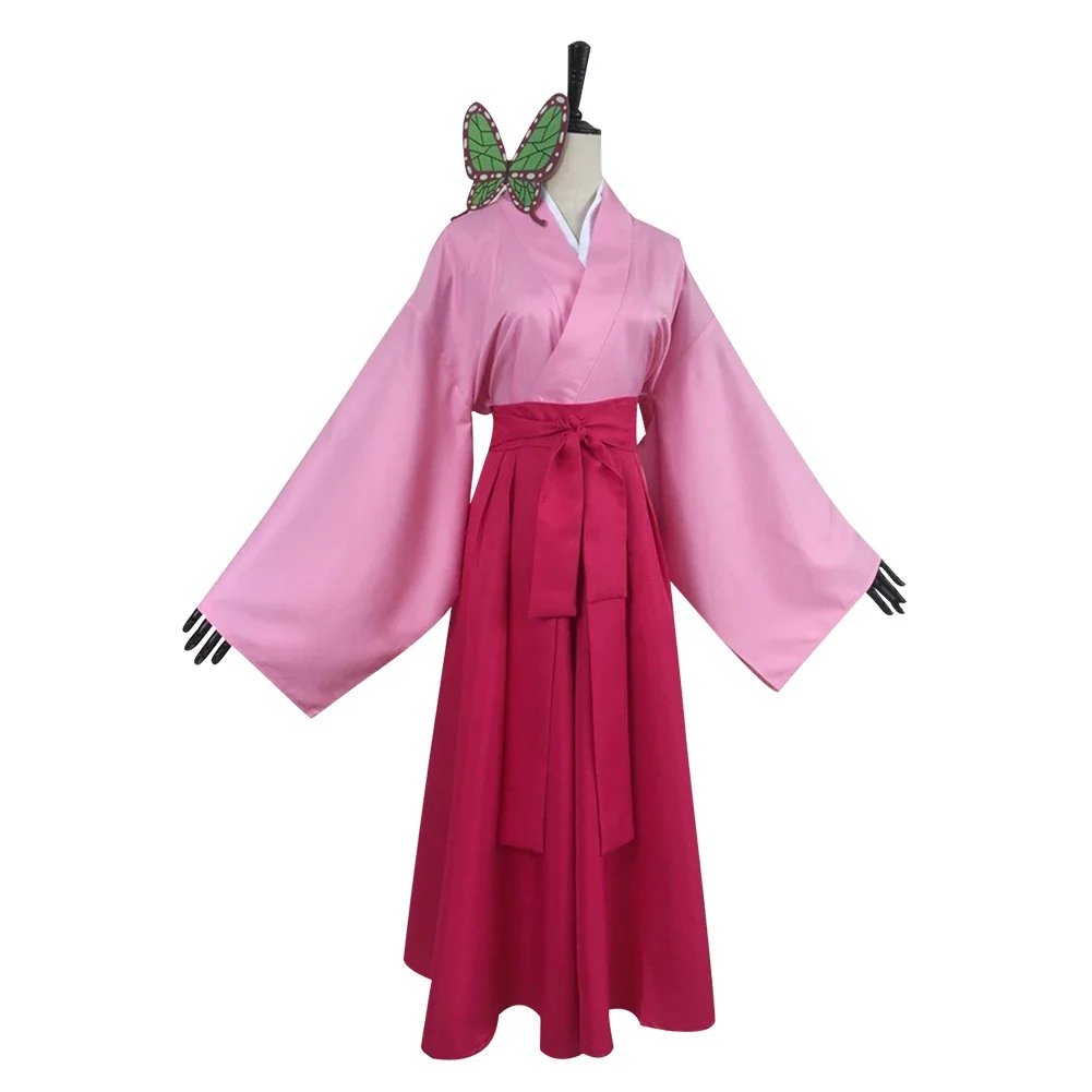 

Anime Kimetsu No Yaiba Tsuyuri Kanao Cosplay Costume Outfits Halloween Carnival Suit