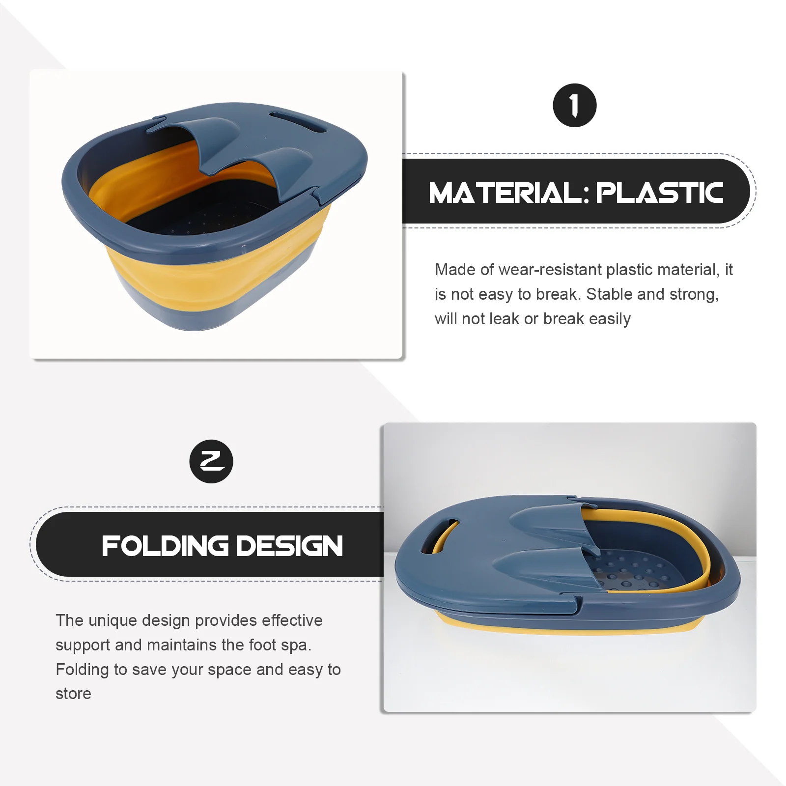 

1 шт. портативное складное ведро для мытья посуды для дома, путешествий, использования на открытом воздухе, ванна для ног, складная раковина для ног, бытовая раковина для воды