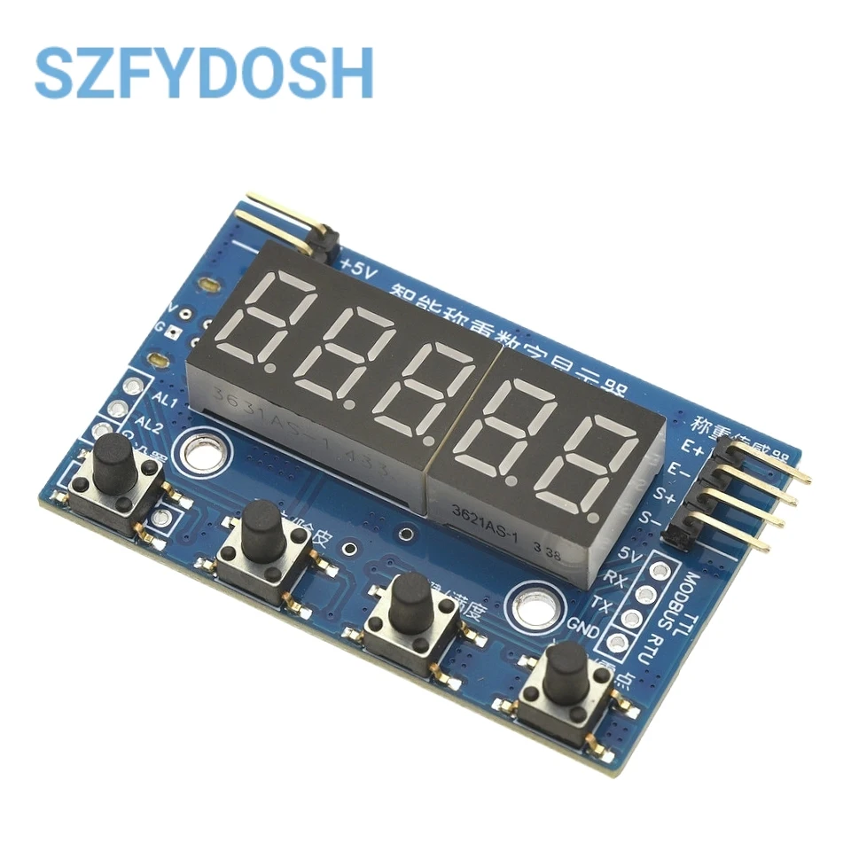 Instrumento de visualización de pesaje HX710 de 24 bits: módulo de sensor inteligente compatible con TTL/Modbus para balanzas digitales precisas