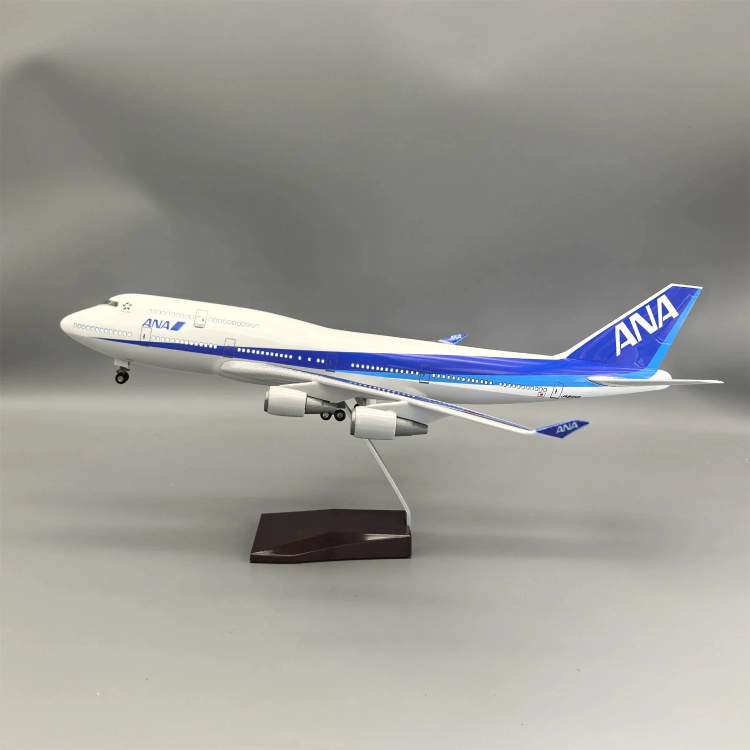 دييكاست 1:150 مقياس B747 ANA الخطوط الجوية اليابانية 47 سنتيمتر الطائرات محاكاة الراتنج نموذج ديكور عرض موقف تحصيل هدية تذكارية