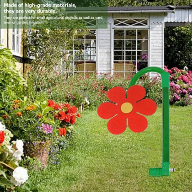 Watering Sprinkler Flower Shape Crazy Spin Sprinkler 720 Rotating Water For Yard Lawn Watering Irrigation Tool