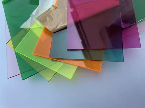 2MM Acrylic Board Glossy Square Color Translucent Plexglass Plastic Sheet For Painting Box Advertising Home Decor &amp; DIY Projects