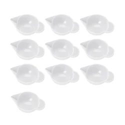 10 pçs silicone molde copo dispensador, mini copo de medição, ferramentas de modulação para diy resina cola epoxy ofício