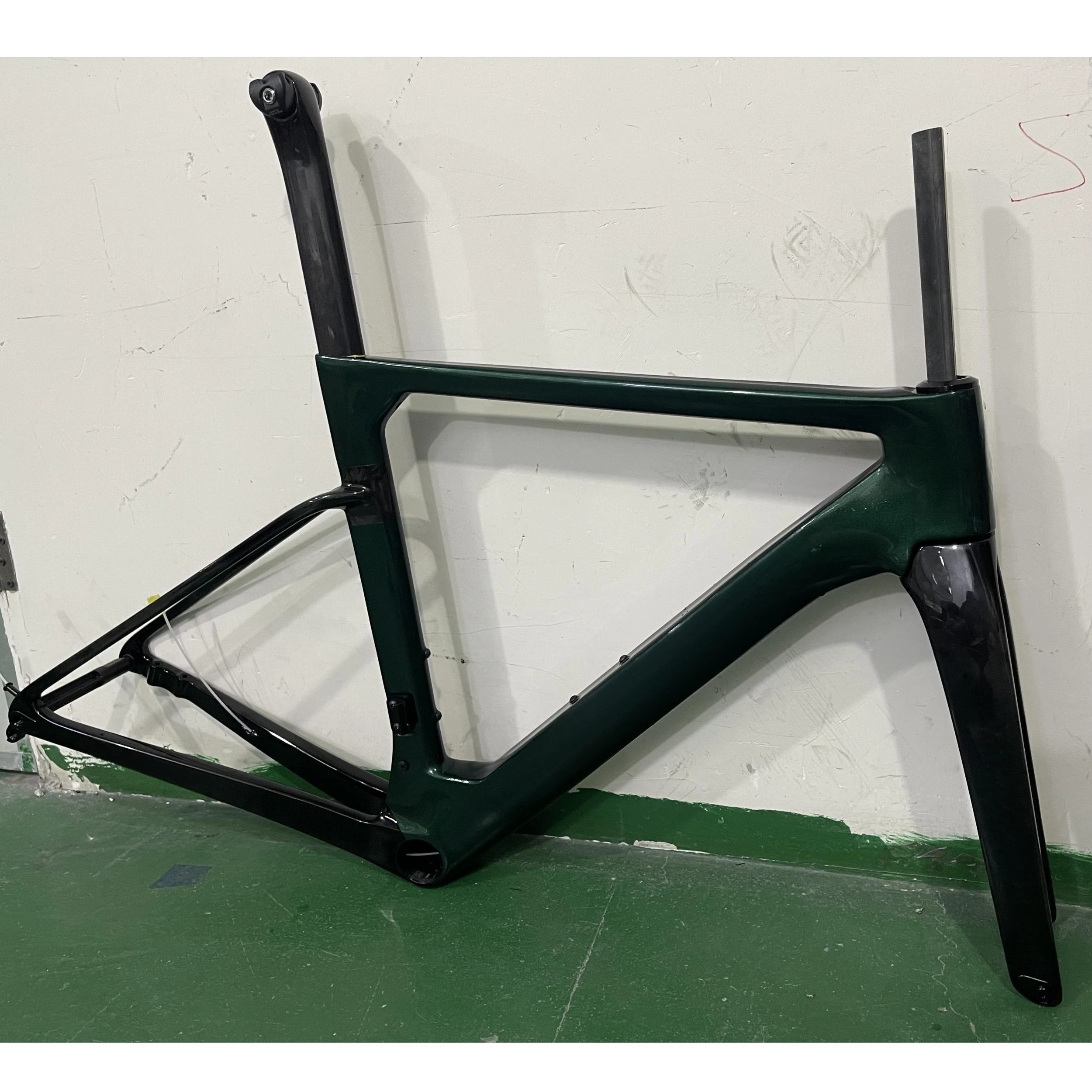 Road Carbon Fiber Frame OSTRO Speed Bike Frames UD T47 T1000 Disc Brake Racing Bicycle Frameset + Handlebar Custom Logo DPD