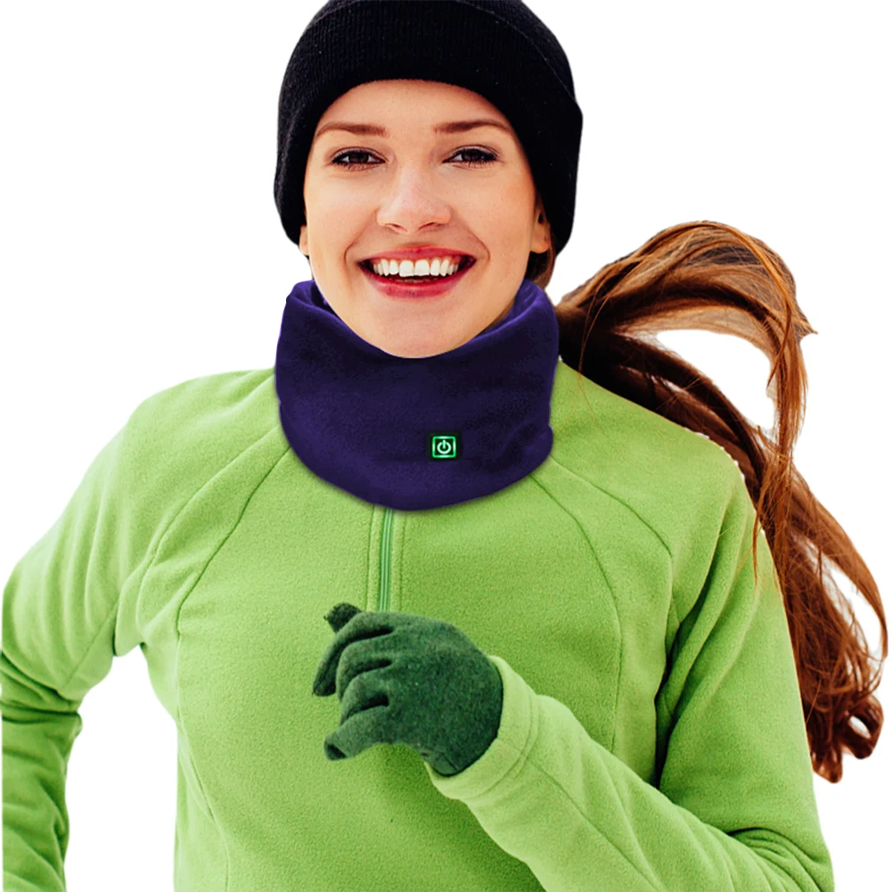 

USB Electric Neck Warmer 3 Gears Adjustable Temperature Wireless Heated Scarf Neck Heating Pad for Winter Outdoor Sports