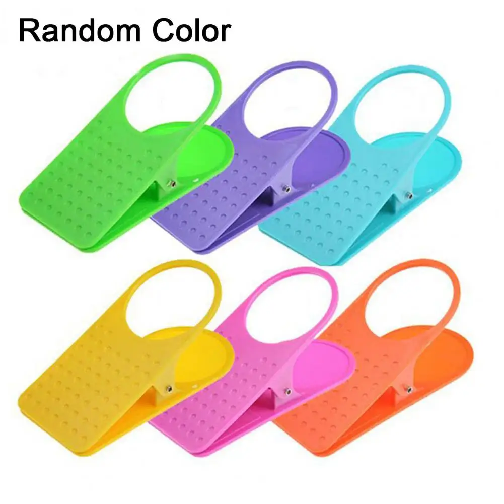 Clamp-on Cup Holder Desk Cup Holder Colorful Plastic Hanger for Water Bottle Non-slip Scratch-free Cup Holder Clip for Office