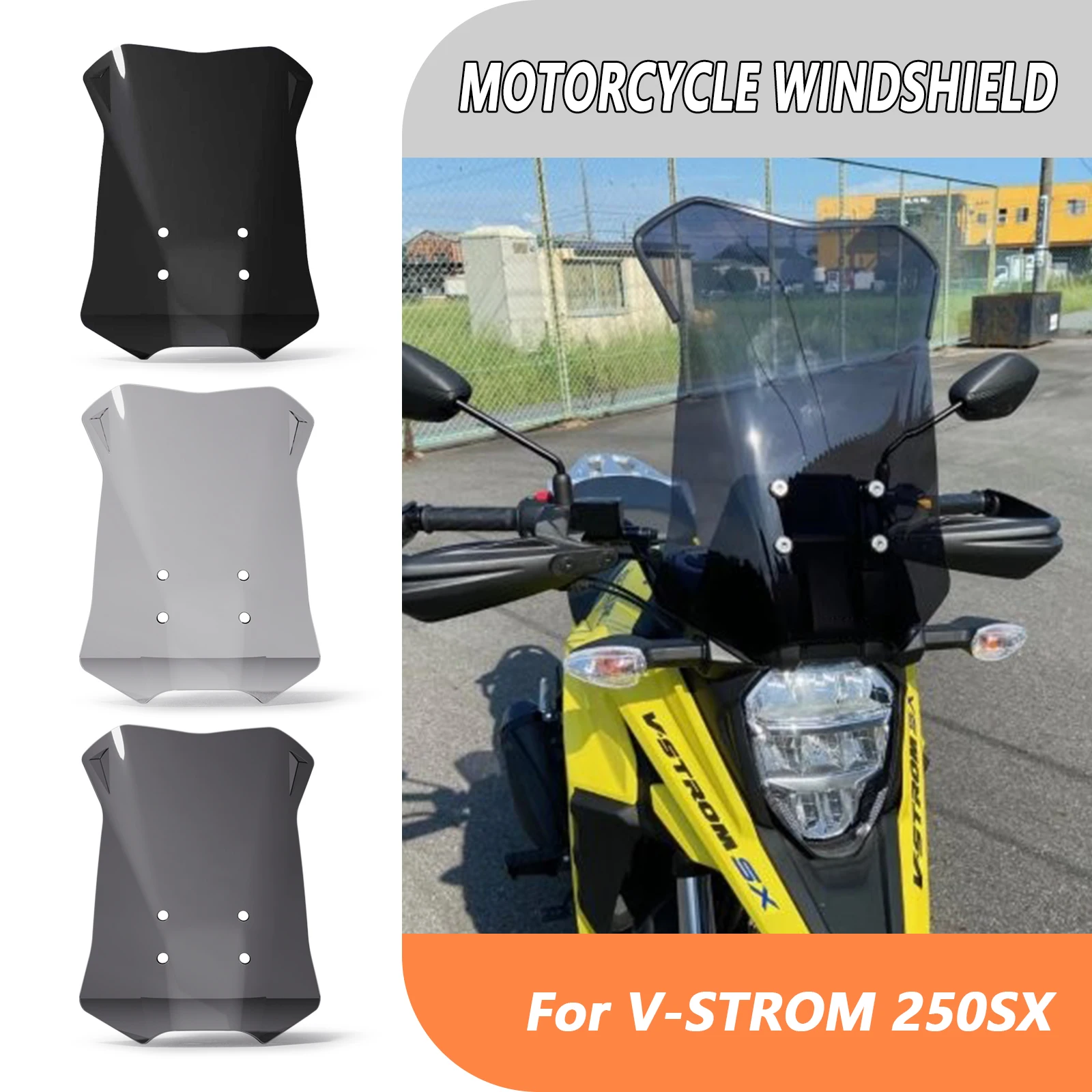 

Motorcycle Windshield Wind Deflector Cover Screen Front Fairing Accessories For V-STROM 250SX 250 SX 2023 2024 2025