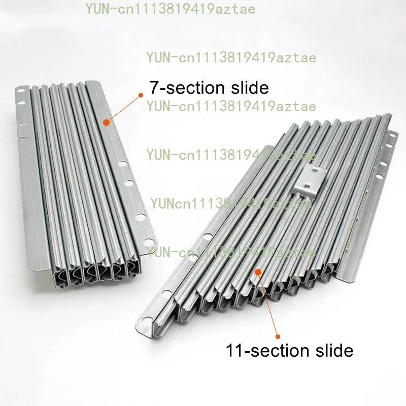 Aluminum Alloy Invisible Telescopic Slide Multifunctional Folding Extension Guide For Dining Table Component