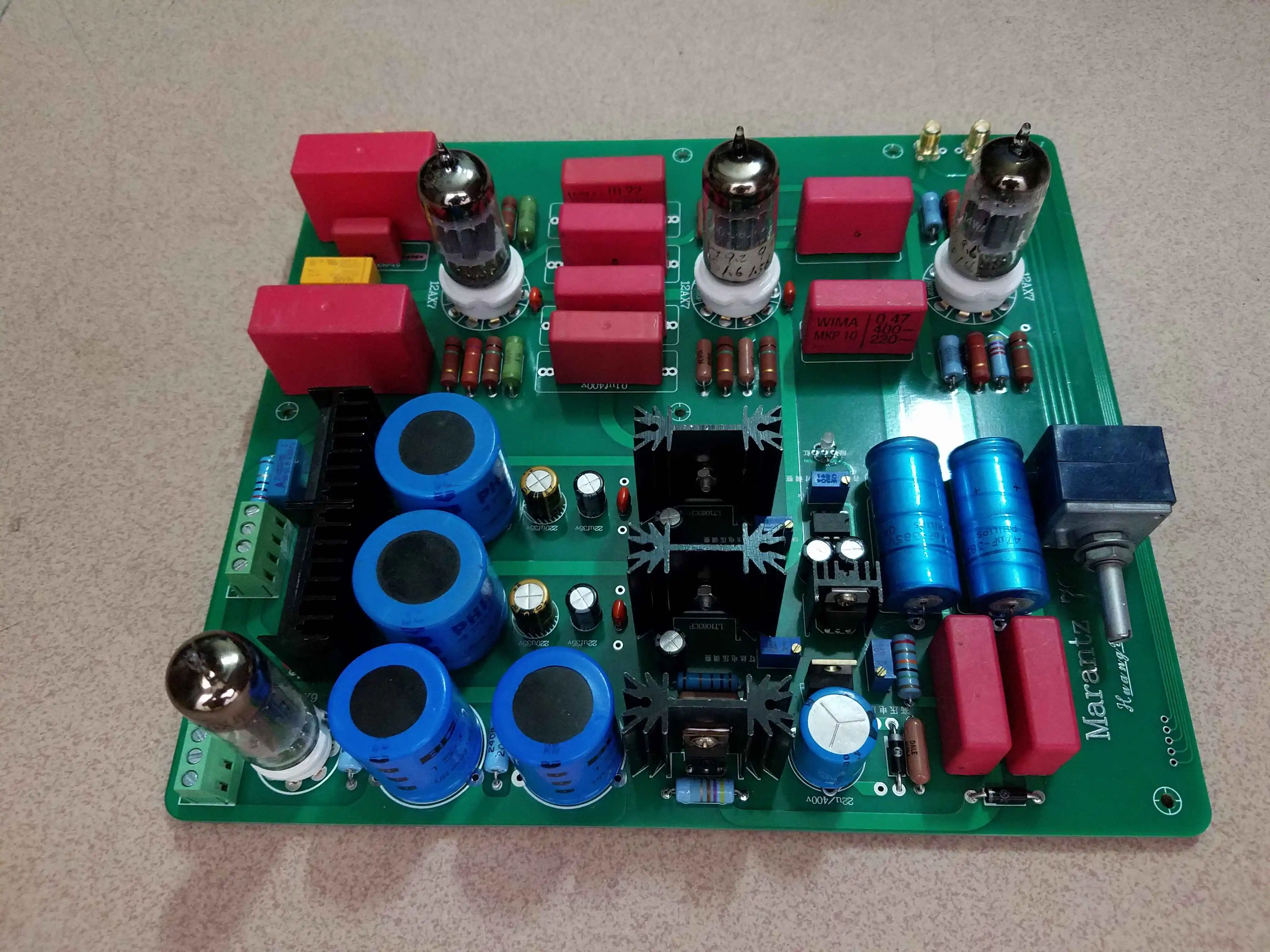 Imitation Marantz m7, panneau de préampli de bile (sans tube de bile et potentiomètre)