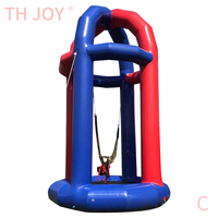 fast air shipping to door, Kids and Adults Inflatable Bungee Trampoline games, commercial inflatable Jumping bed Equipment