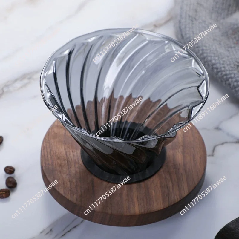 3-Piece Manual Coffee Dripper Set, Glass Pour Over Coffee Maker for Home Brewing, Hand Drip Coffee Tools