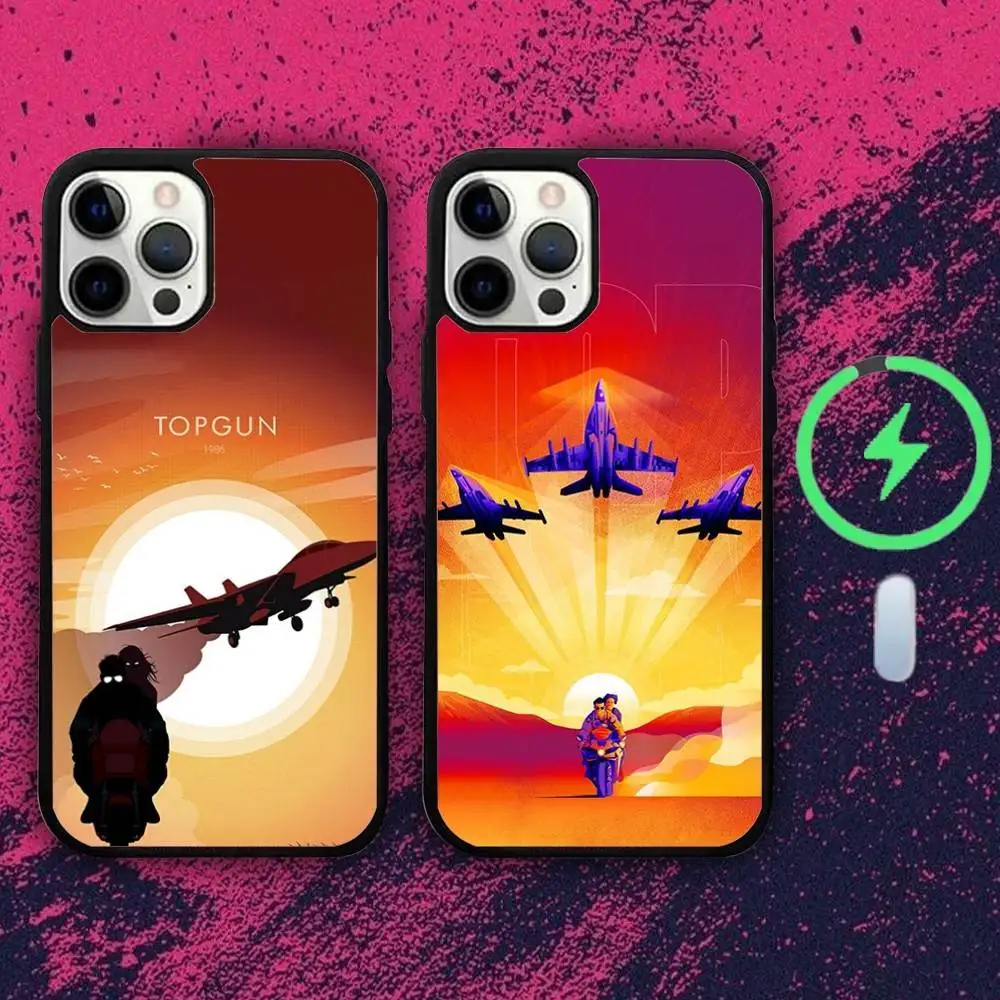 

Top Film G-Gun M-Mavericks Phone Case For iPhone 16e,16,15,14,13,12,11,Plus,Pro,Max,Mini Magsafe Magnetic Wireless Charging