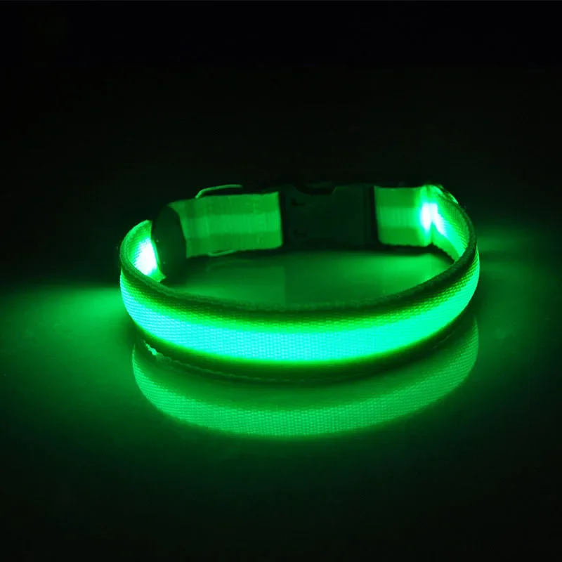 Collare per cani a LED forniture luminose per animali collare per cani Waterpoof Safety Glow collana lampeggiante illuminazione collari accessori