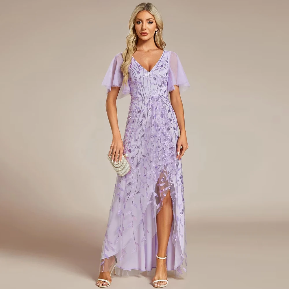 baziiingaaa-abito-da-sera-midi-con-paillettes-e-scollo-a-v-in-rete-con-maniche-corte