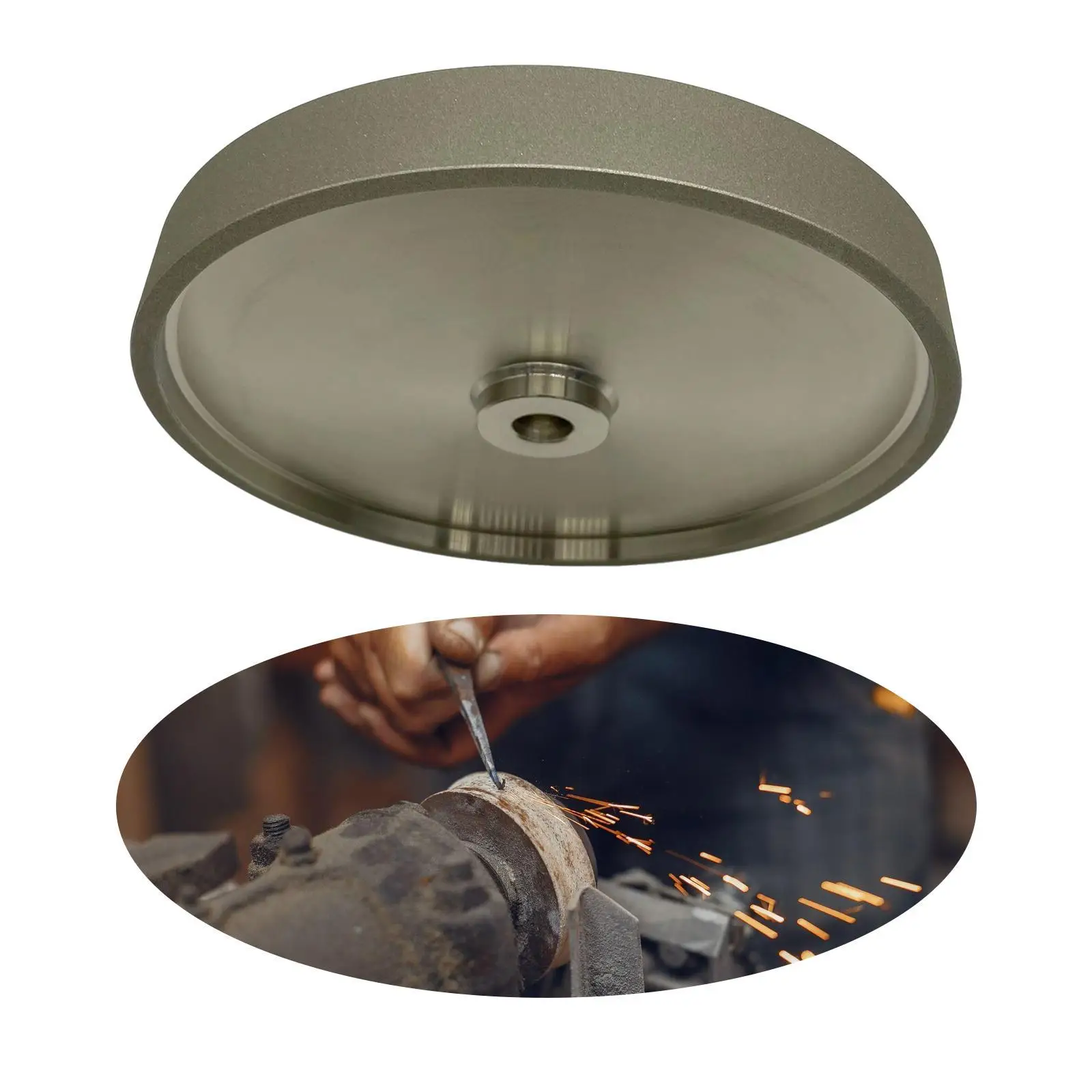 

Шлифовальный круг Cbn шириной 1 дюйм, зернистость 180, высокая прочность на сжатие, прочный профессиональный аксессуар, оправка 5/8 дюйма для токарных инструментов