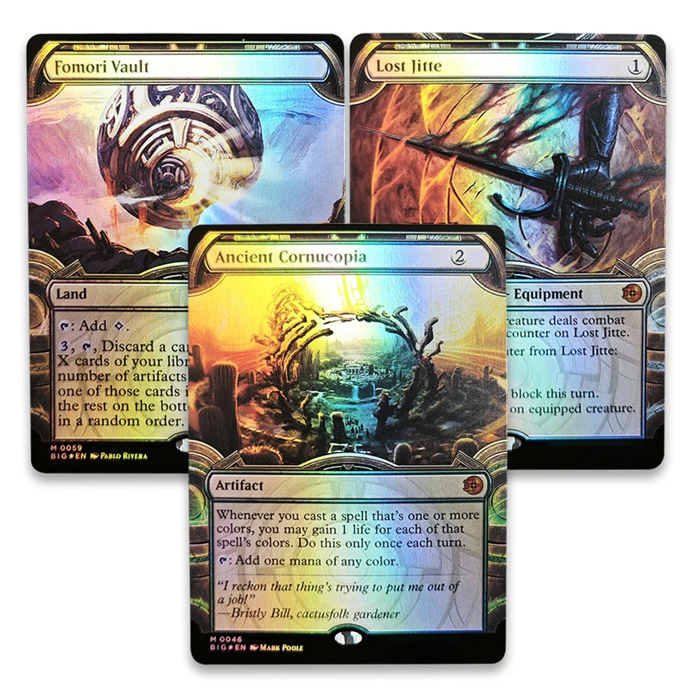 

TCG Rare Magical Foil Game Collection Cards Fomori Vault/Lost Jitte/Ancient Cornucopia gather-Toys Hobby Collectibles Boys Gifts
