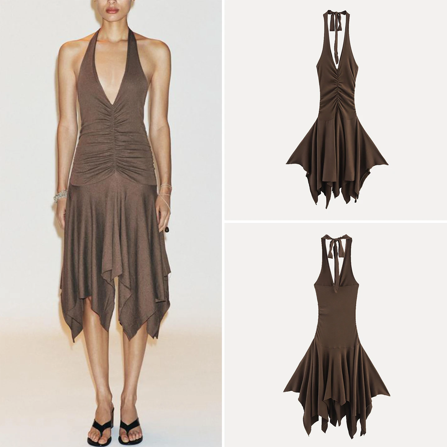 

Z женская модная асимметричная юбка Ne Hanging Dr из полиэстера, сексуальная юбка нестандартной формы средней длины, летняя повседневная юбка Dr