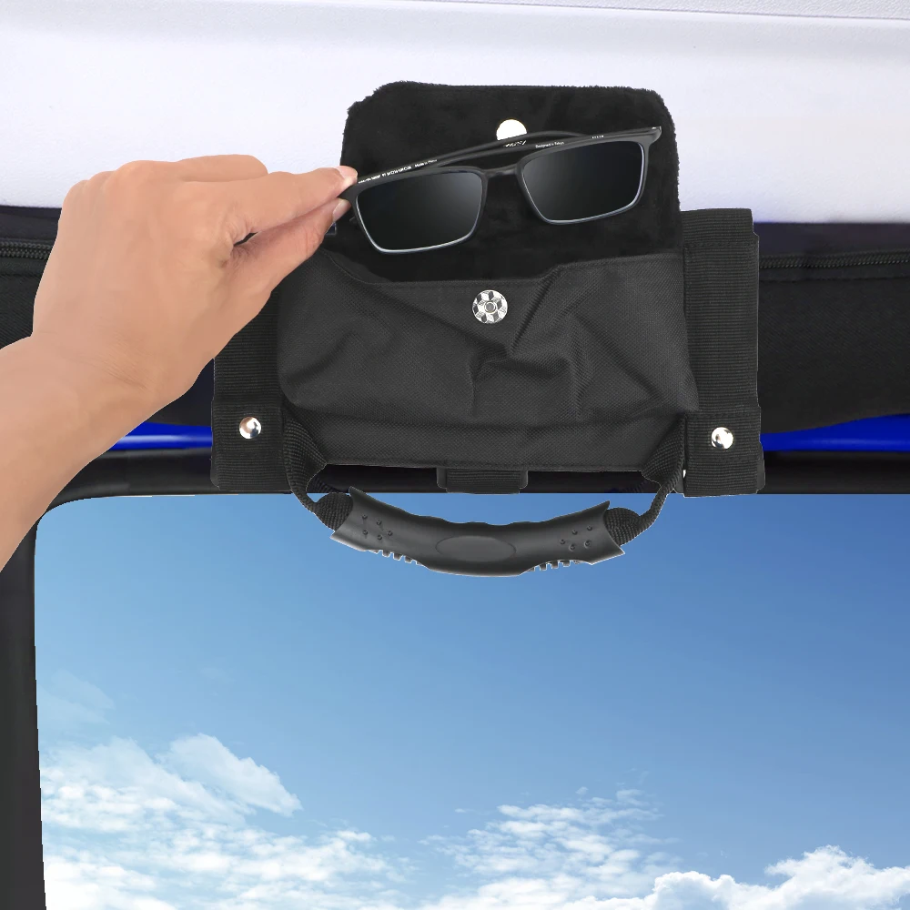 

Storage Bag Car Roll Bar Grab Handle Armrest Pouch Bag for Jeep Wrangler CJ TJ JK JL