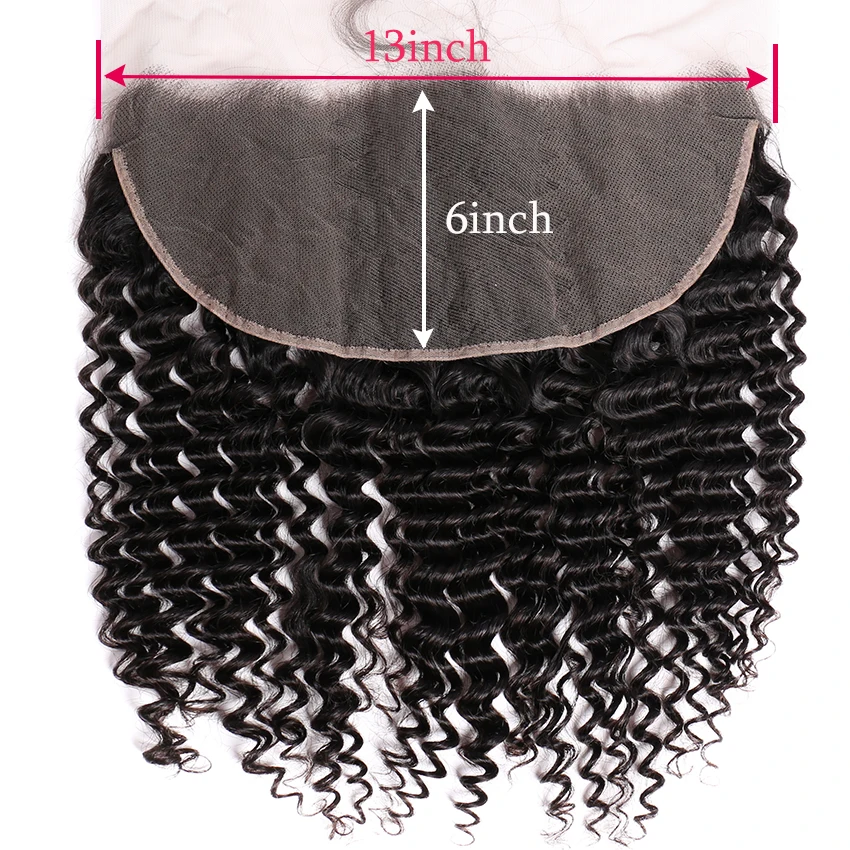 Lemoda 13x6 HD Transparent Lace Frontal Closure Curly 13x4 Lace Frontal 4x4 5x5 6x6 HD Swiss Lace Closure Human Hair Remy