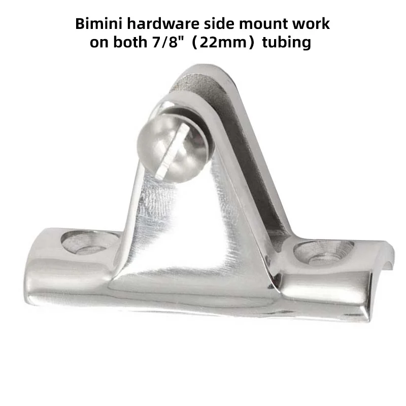 1Pcs Investment Cast 316 Stainless Steel 90° Bimini Top Deck Hinge FIT FOR 7/8
