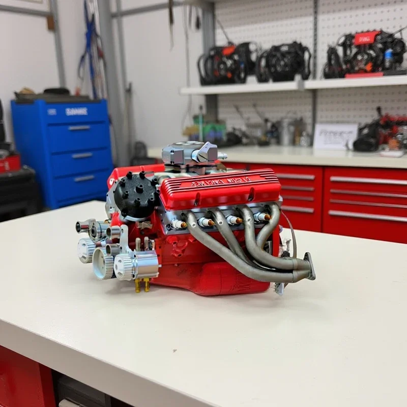 Kit de moteur Binray Cison V8 Kits de modèles de moteur à petit bloc à gaz Mini construisez votre propre tige Kits de moteur de course Cison qui fonctionne