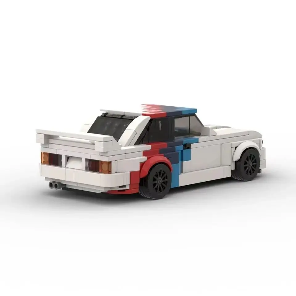 MOC Technical M3 E30 Racing Sportscar Vehicle, Speed Champion Inboulon importer décennie ks, Brick Creative Garage Toys for Boys, 455PCs