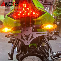 NEW Motorcycles Foldable Tail Tidy License Plate Holder Turn Signal Lights For KAWASAKI NINJA ZX6R ZX636 ZX-6R ZX-6R 636 2025+