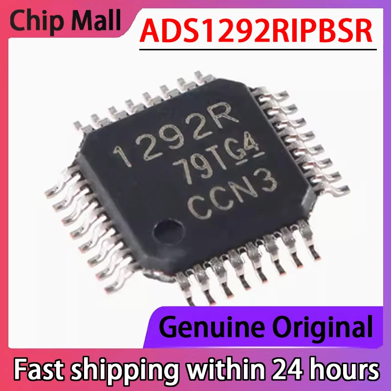 

2PCS NEW ADS1292RIPBSR Screen Printed 1292R TQFP-32 24 Bit Analog-to-digital Converter Chip Original