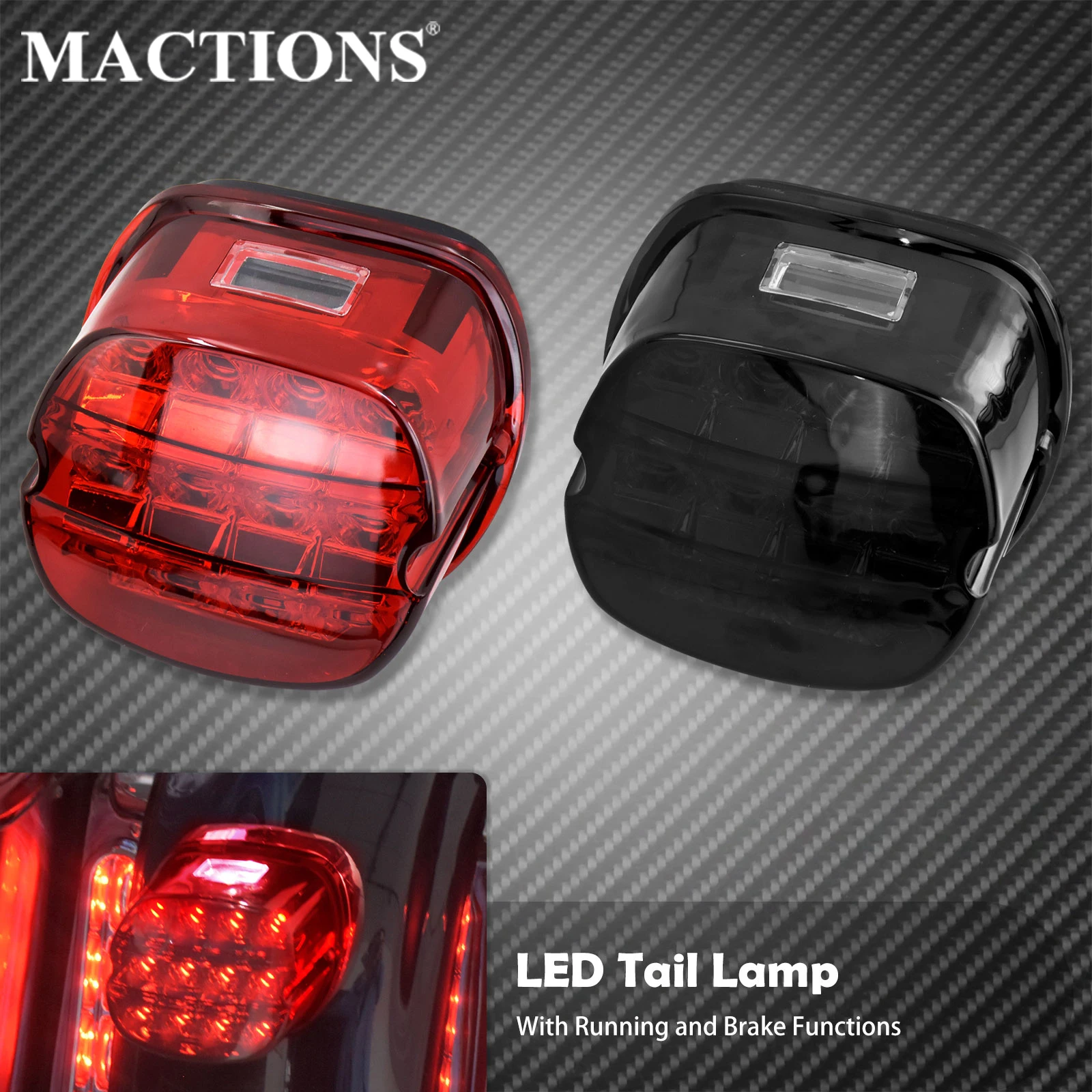 

LED Brake Tail Light For Harley Dyna Fat Boy FLSTF Night Train FXSTB Softail Sportster Road King Electra Glide Road Glide