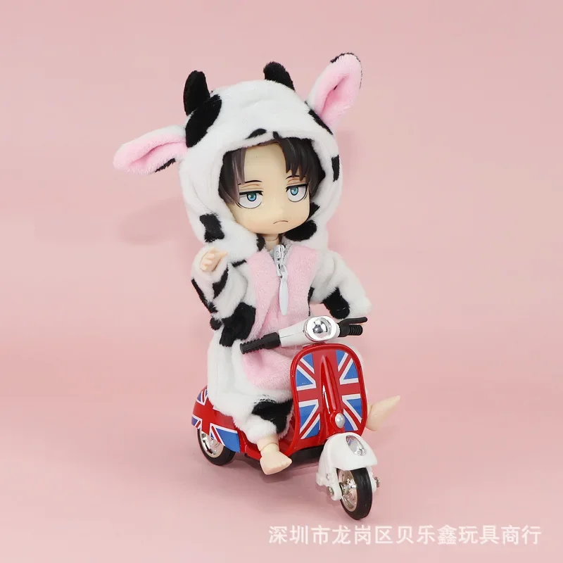 Mini Clothes Suitable for 30cmBJD Doll Wearing Cute Animal Cow Home Clothing OB11