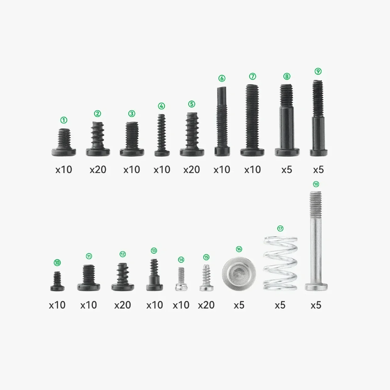 For Bambu X1 Series/P1 Series and AMS Screws Kit for Bambu Lab Original Screw Filament Sensor BT2-5 Screw BT2-13 Filament Funnel