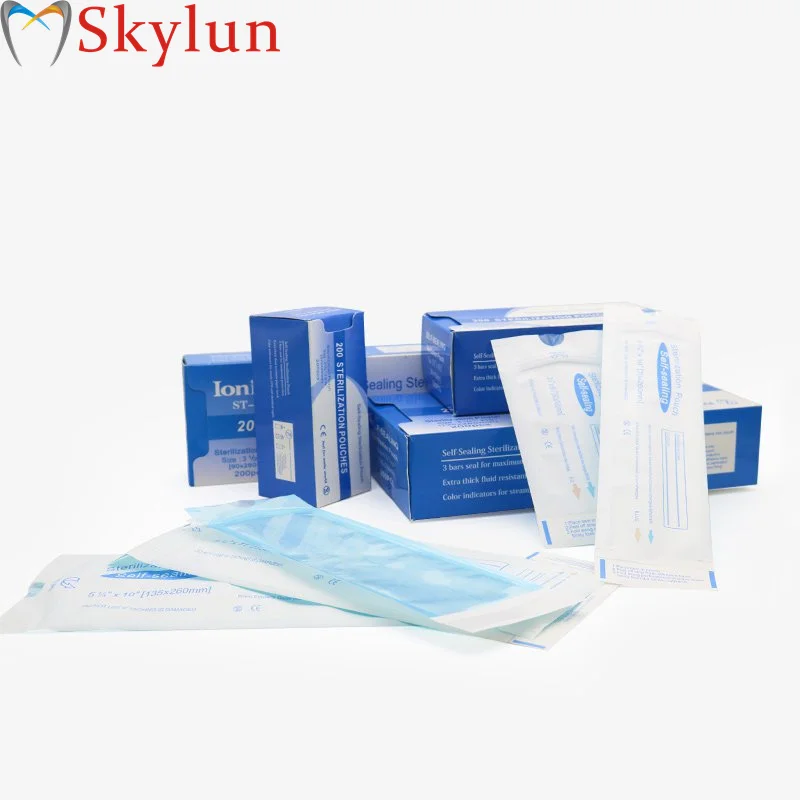 Disposable Dental Sterilization Ziplock Bags Self-Sealing Adhesive Sealed Bag SL434 for Medical Equipment Disinfection