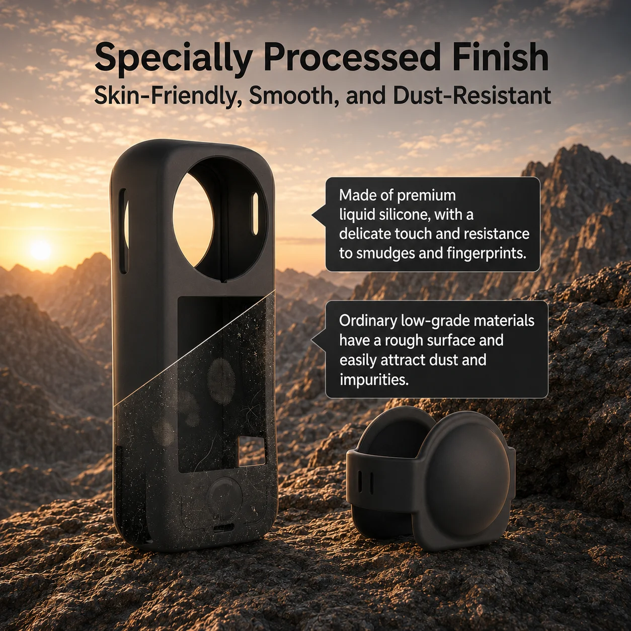 Full Body Protective Case for Insta360 X4 Air Portable Shockproof Dustproof Soft Silicone Cover With Lens Cap Camera Accessories view 3