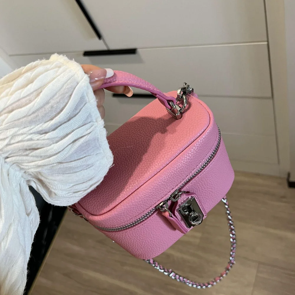Mini Female Crossbody Bags Coin Purse Fashion PU Shoulder Bag Lock Buckle Handbags Mobile Phone Bag for Women