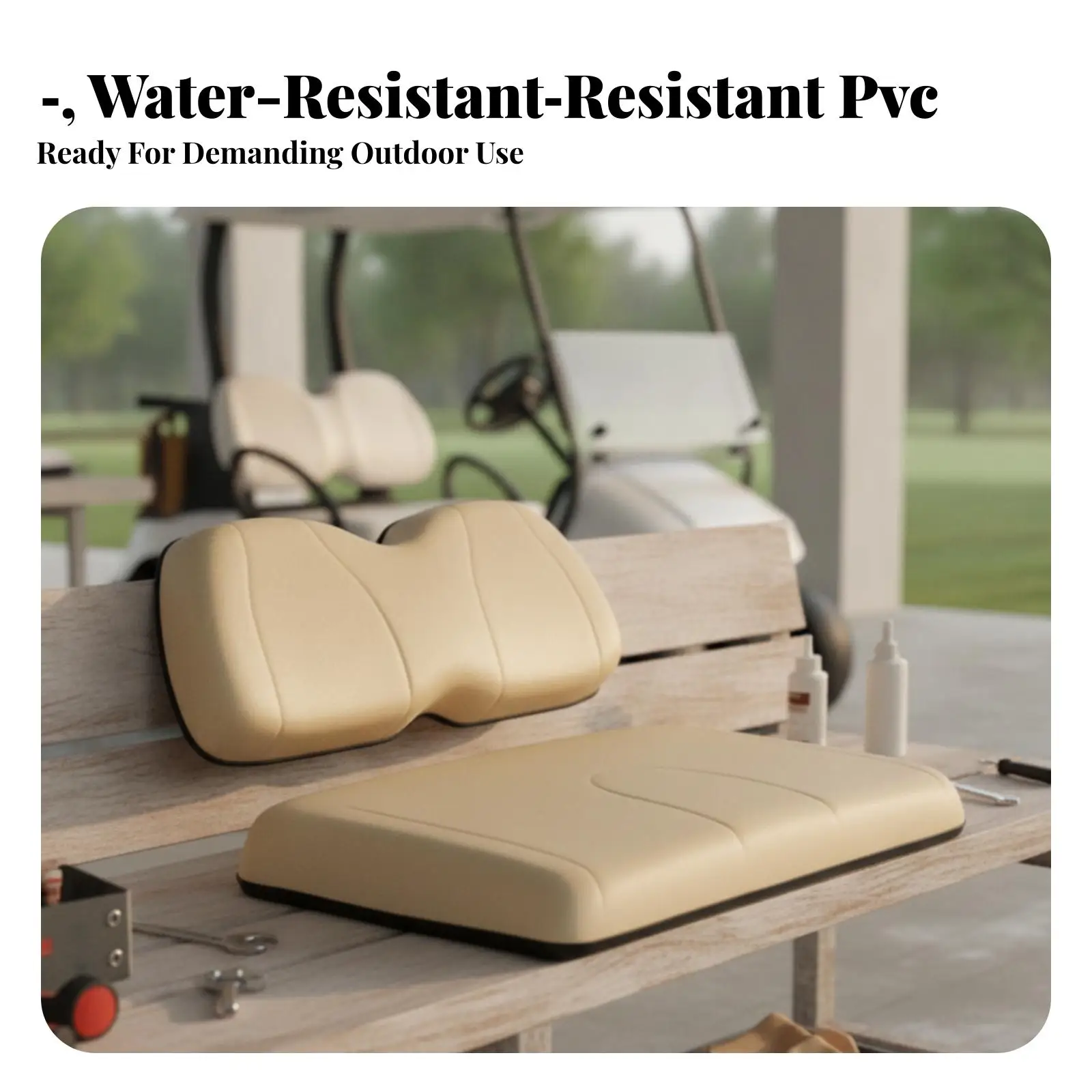 Golf Cart for seat Assembly Long-Lasting Golf Cart for seat Pad with Backrest Supportive
