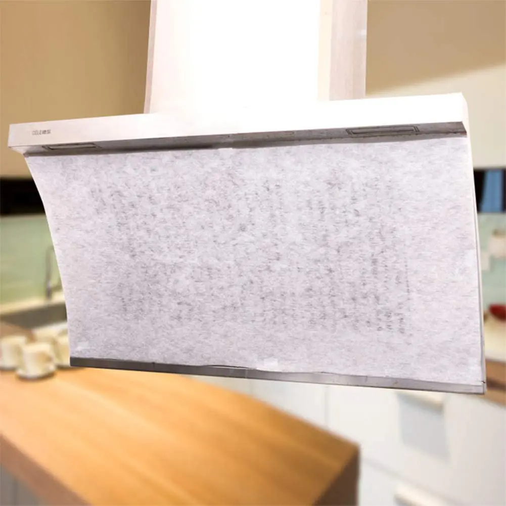 Filtro de graxa para capô, adesivo à prova de óleo, papel absorvente de óleo, eletrodoméstico de cozinha, 2PCs
