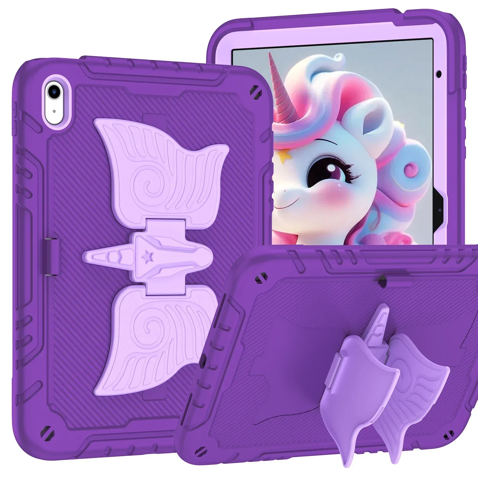 

Pop Kids Unicorn Tablet Case For 2025 New IPad A16 11th Generation A3355 A3356 Funda For Ipad 10th Gen 2022 7/8/9th Gen 10.2 " C