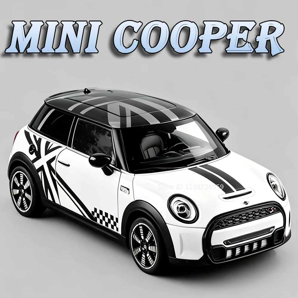 

1:24 MINI COOPER M3 CS LCI Model Toy Cars Metal Diecast Simulation Interior Doors Opened Pull Back Birthday Gifts for Friends