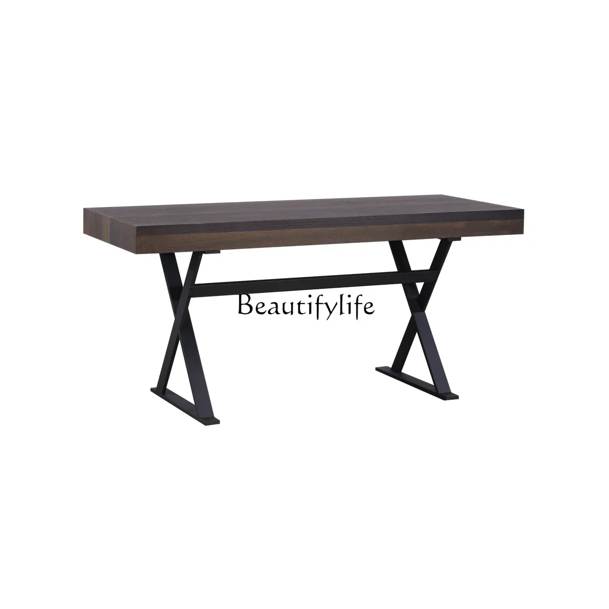 

FG28Italian modern study desk, Nordic minimalist solid wood drawer work desk