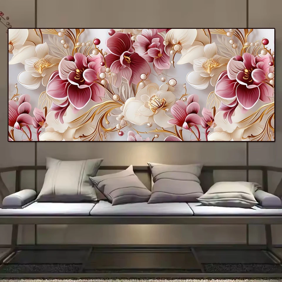 

Large Sized Orchid Flowers Full Diamond Painting Mosaic Diamond Art Embroidery Sale Cross Stitch Kits Diy Crafts Home Decors