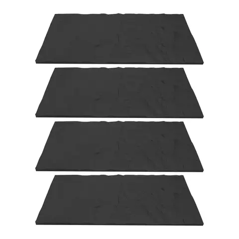 4PCS 60x120m Faux Stone Wall Panels, Yellow-Gold/Black PU Panels for Interior Wall Decor, Simulated Stone Wall for Home, Office