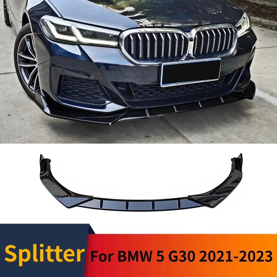 

For BMW 5 Series G30 2021-2023 525i 530i 540i Tuning Accessories Body Kit Air Dam Deflector Front Bumper Lip Splitter Chin Trim