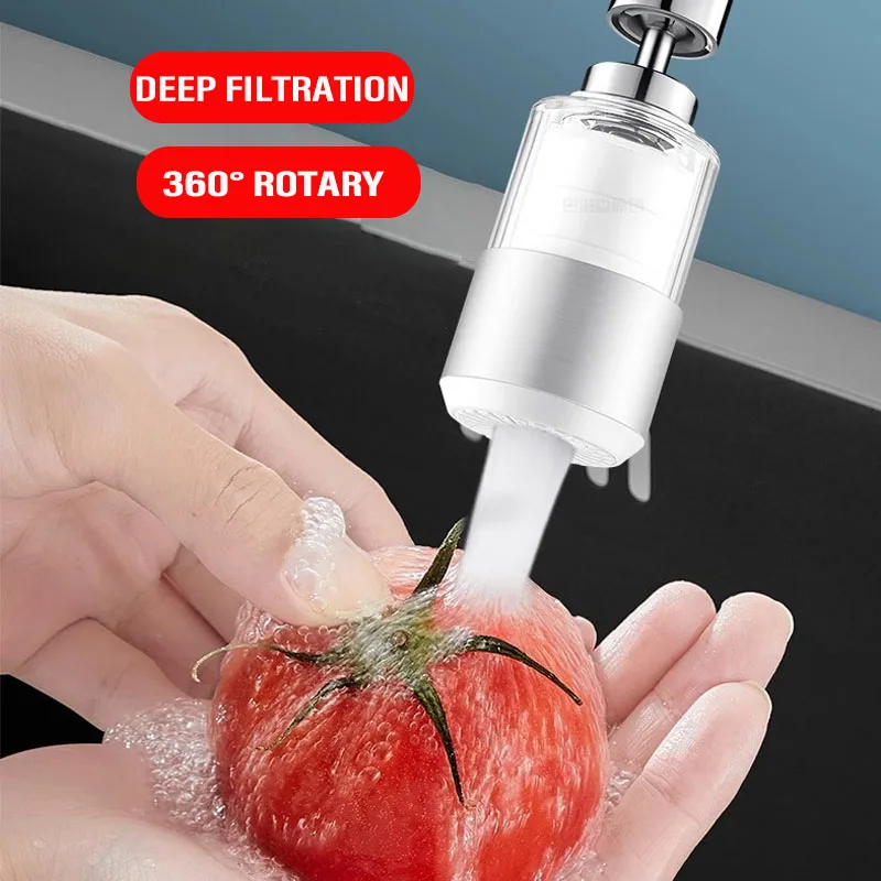 

Удлинитель крана Фильтр примесей 360° ° Вращающийся адаптер для насадки для смесителя, водосберегающий барботер, аксессуары для смесителя для кухни и ванной комнаты