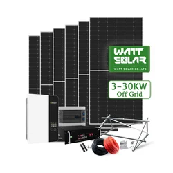 Panel słoneczny 5kW 10kW 15kW 20kW z akumulatorem i falownikiem Zestaw Solaire Panneau zgodny z systemem słonecznym poza siecią