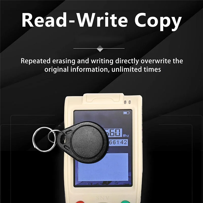 -MEOF 50 قطعة T5577 قابلة للكتابة 125 كيلو هرتز RFID مفتاح فوب بطاقة الهوية القرب علامة رمزية، 125 كيلو هرتز RFID قابلة للكتابة وإعادة الكتابة T5577 فوب