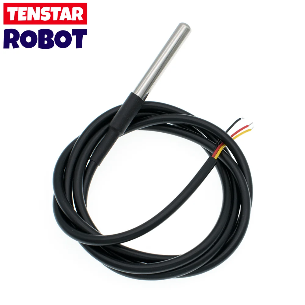 DS18B20 Stainless Steel Package 1 Meter/3meters Waterproof 18b20 Cable Probe Temperature Sensor