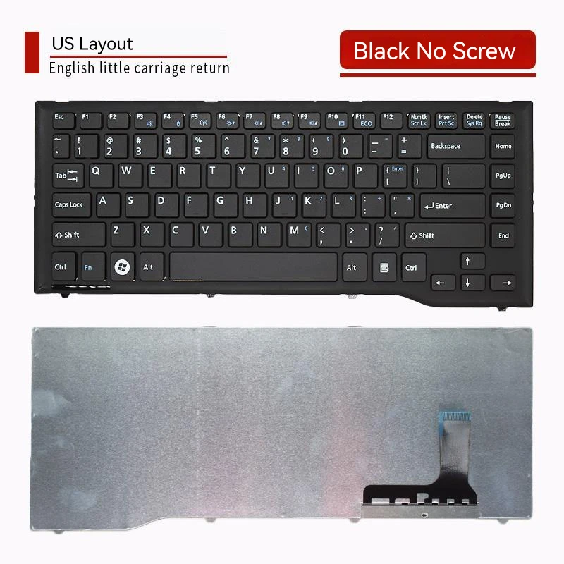 Laptop Keyboard for Fujitsu LH532C LH522 LH532 LH532A LH532B US