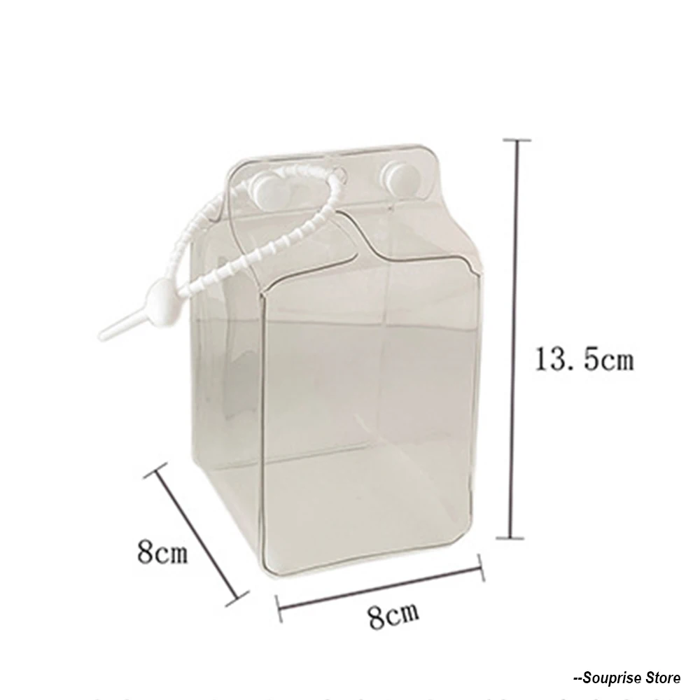 Protective Case For Small Doll Dust-proof Transparent Storage Bag Trendy Accessories Matching Double-hole Silicone Rope New In