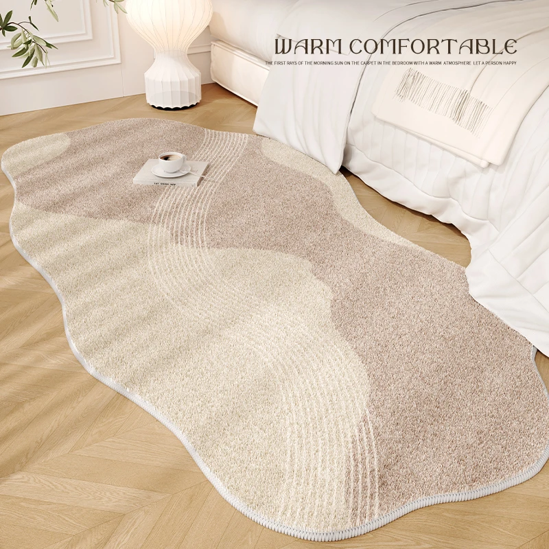 

Irregular Bedroom Bedside Plush Carpet Wabi-sabi Wind Living Room Decoration Alien Carpets Fluffy Soft Cloakroom Non-slip Rug