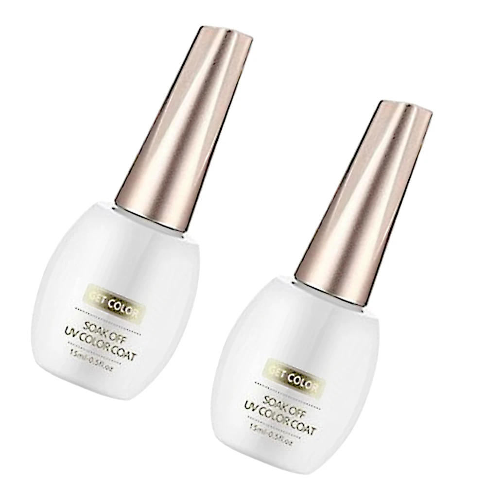 

2 Pcs Nail Manicure Supplies Polish No Wash Sealing Dry Long Lasting UV Gel Manicure Supplies For Natural Nails